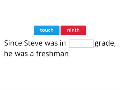 Barton 6.8 Fill in Sentences 