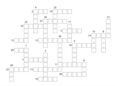 Irregular Verbs - Crossword #1