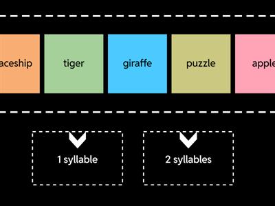 Speed Sort Syllables