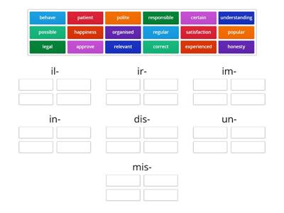 FCE prefixes 15/05