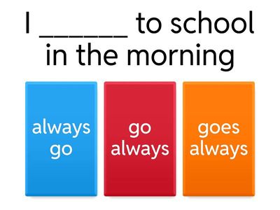 Present Simple + Adverbs of frequency