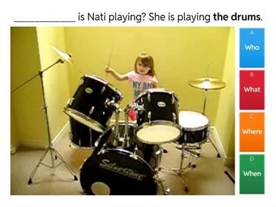 Project Explore Starter 4B Question words