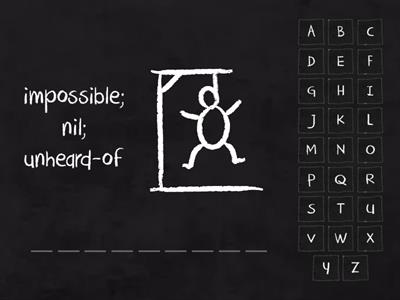 Adverb + adjective collocation hangman