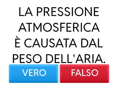 LA PRESSIONE ATMOSFERICA