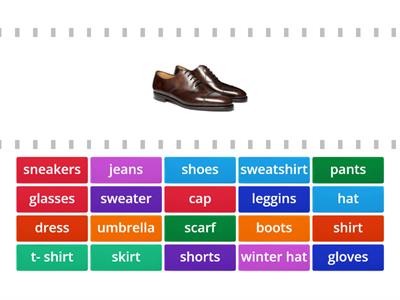 VOCABULARY of Clothes