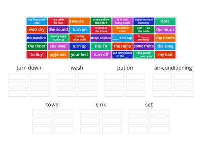 Outcomes. Elementary. Unit 3 collocations