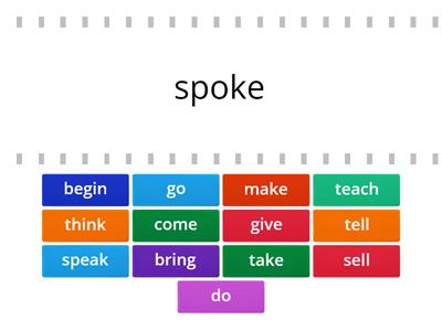 Irregular verbs