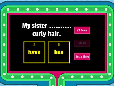 Have/has (present simple)