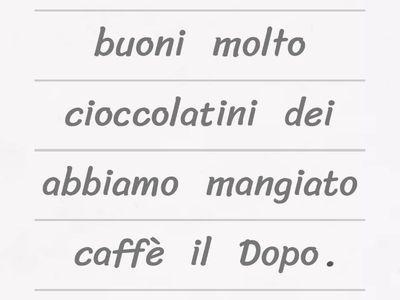 Soggetto, Predicato ed Espansioni