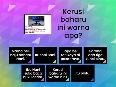 Bahasa Melayu Pemulihan ( Bacaan dan Kefahaman ). Baca dan jawab soalan yang diberi.