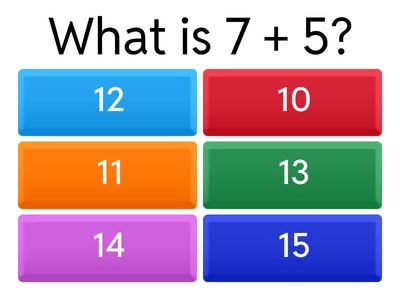 Mixed Mental Arithmetic Quiz