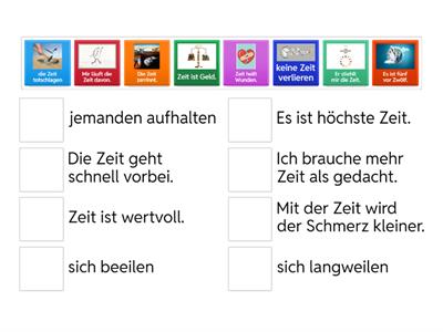 Redensarten zum Thema "Zeit"