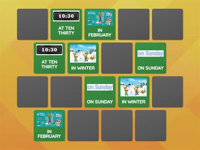 IN AT ON    PREPOSITIONS OF TIME