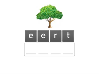 Long /e/ Word Unjumble