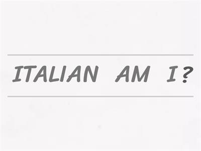 BE FORMA INTERROGATIVA 