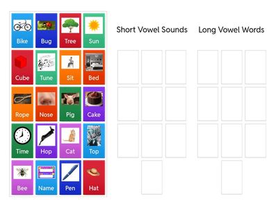 Long and Short Vowel Sort