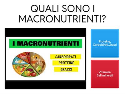 MACRONUTRIENTI E MICRONUTRIENTI