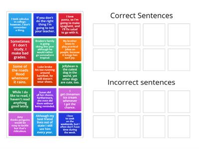 Sentence Sort