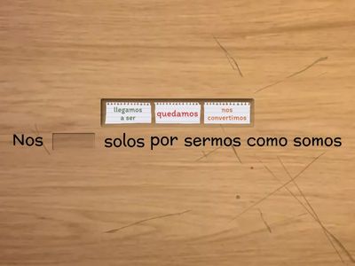 Complete con Verbos de cambio