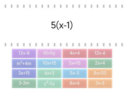 Multiplying out single brackets- S3