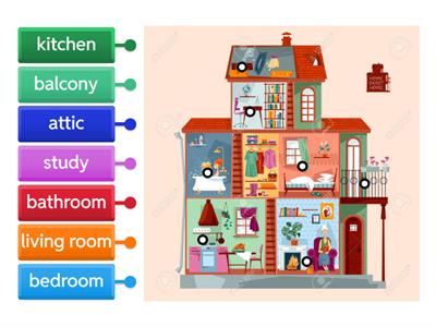Rooms in the house
