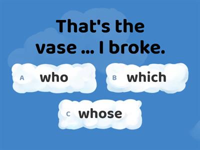 Relative pronouns