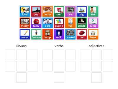 AR Parts of speech sort