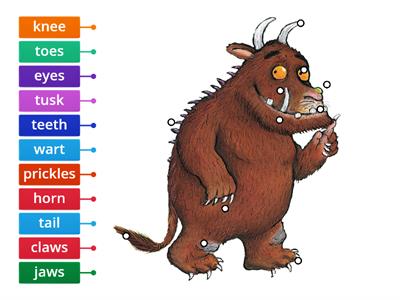 Gruffalo 3: vocabulary body parts