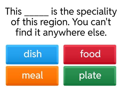 FCE Food Collocations
