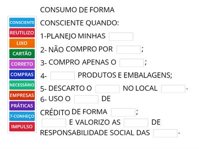  CONSUMO CONSCIENTE E SUSTENTÁVEL