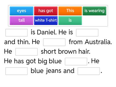 Doplň vhodné slovo - popis osoby 