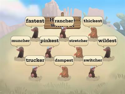 Suffix -er and -est Words