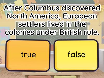 US History True/False