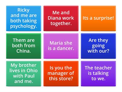 L3M2W3 Pronoun Tic-Tac-Toe