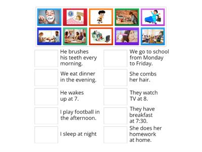 Present  simple - daily routine