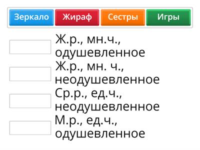 Имена существительные