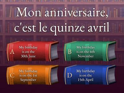 Mon anniversaire
