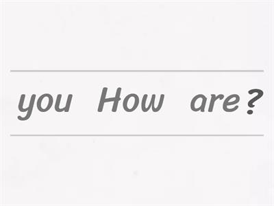 Engleski jezik: Raspored reči