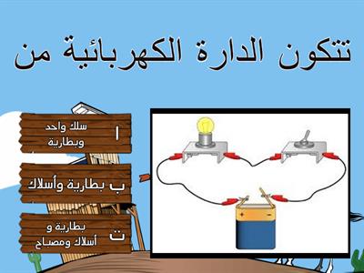 مراجعة وحدة الدارة الكهربائية الصف الرابع