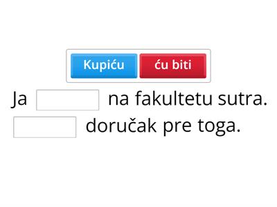 Futur na srpskom / serbian 