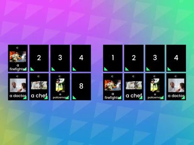 WHAT DO YOU DO? Matching game