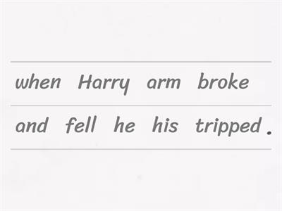 while/when and past progressive