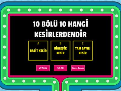 MATEMATİK KESİRLER 4. SINIF 