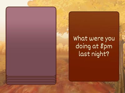 Past Continuous (speaking)