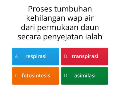 Sains f3 3.4 pengangkutan dalam tumbuhan