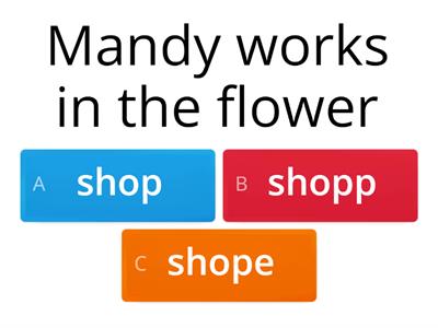 Functional Skills English Entry Level 1 Spelling test.