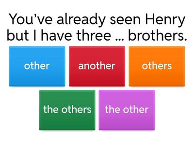 Another, other, others, the others Quiz