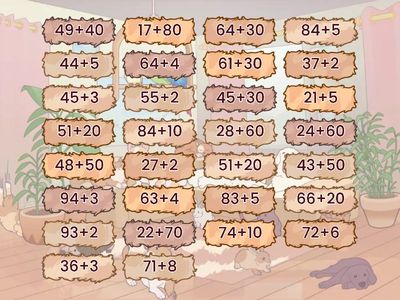 Вычисления вида 36+2, 36+20