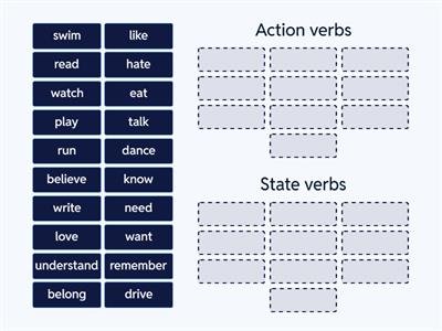 State and action verbs