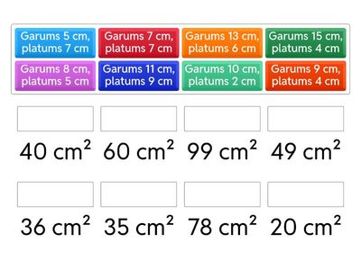 Taisnstūra laukuma aprēķins